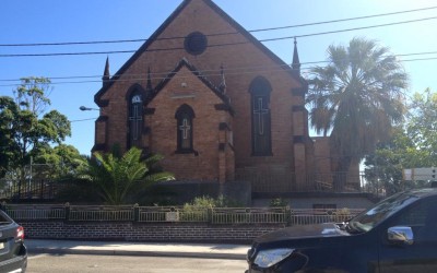 Demolition fences removed from Coptic Church at Sydenham